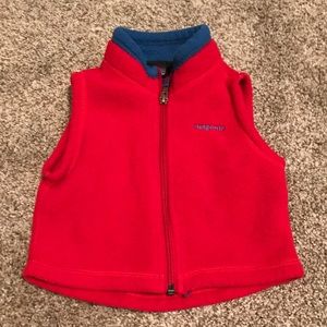 Patagonia Fleece Vest 6 Months Red Blue